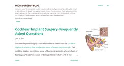 Desktop Screenshot of indiasurgery.indicure.com