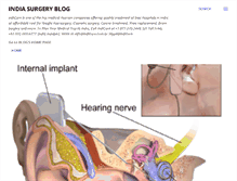 Tablet Screenshot of indiasurgery.indicure.com